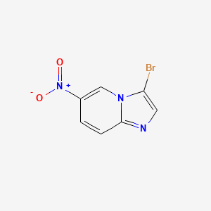 3-Bromo-6-nitroimidazo[1,2-a]pyridine chemical structure (CAS 52310-42-6)