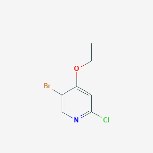 5-Bromo-2-chloro-4-ethoxypyridine chemical structure (CAS 52311-48-5)
