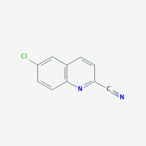6-Chloroquinoline-2-carbonitrile chemical structure (CAS 52313-35-6)