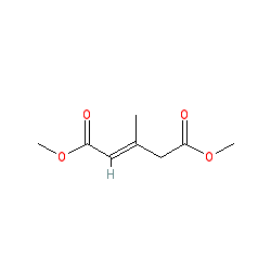 Dimethyl 3-methylpent-2-enedioate chemical structure (CAS 52313-87-8)