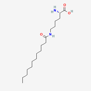 (S)-2-Amino-6-dodecanamidohexanoic acid chemical structure (CAS 52315-75-0)