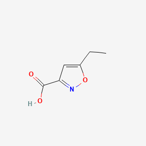 5-Ethylisoxazole-3-carboxylic acid chemical structure (CAS 52320-59-9)