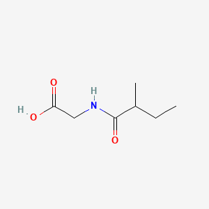 2-(2-Methylbutanamido)acetic acid chemical structure (CAS 52320-67-9)
