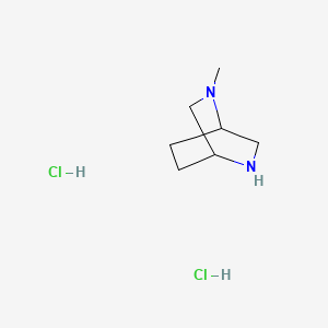 2-Methyl-2,5-diazabicyclo[2.2.2]octane dihydrochloride chemical structure (CAS 52321-18-3)