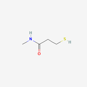 3-Mercapto-N-methylpropanamide chemical structure (CAS 52334-99-3)