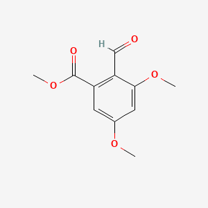 Methyl 2-formyl-3,5-dimethoxybenzoate chemical structure (CAS 52344-93-1)