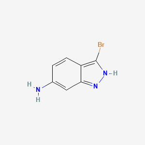 3-Bromo-1H-indazol-6-amine chemical structure (CAS 52347-72-5)