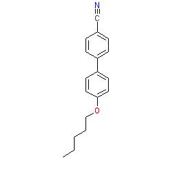 4'-Pentyloxy-[1,1'-biphenyl]-4-carbonitrile chemical structure (CAS 52364-71-3)