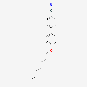 4'-(Heptyloxy)-[1,1'-biphenyl]-4-carbonitrile chemical structure (CAS 52364-72-4)