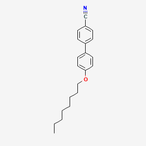 4'-Octyloxy-[1,1'-biphenyl]-4-carbonitrile chemical structure (CAS 52364-73-5)