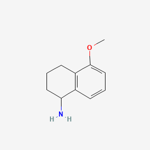 5-Methoxy-1,2,3,4-tetrahydronaphthalen-1-amine chemical structure (CAS 52372-97-1)
