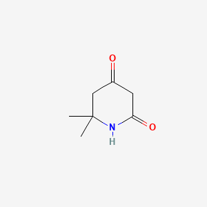 6,6-Dimethylpiperidine-2,4-dione chemical structure (CAS 5239-39-4)