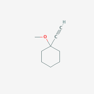 1-Ethynyl-1-methoxycyclohexane chemical structure (CAS 5240-36-8)