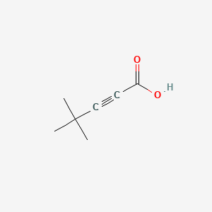 4,4-Dimethylpent-2-ynoic acid chemical structure (CAS 52418-50-5)