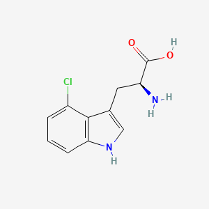 4-Chloro-L-tryptophan chemical structure (CAS 52448-14-3)