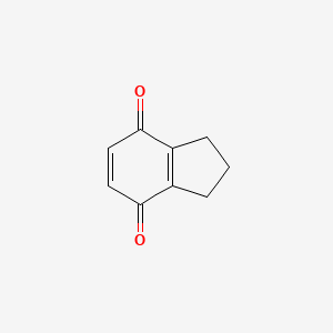2,3-Dihydro-1H-indene-4,7-dione chemical structure (CAS 52457-34-8)