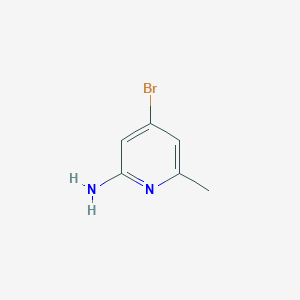 4-Bromo-6-methylpyridin-2-amine chemical structure (CAS 524718-27-2)