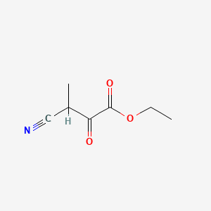 Ethyl 3-cyano-3-methyl-2-oxopropanoate chemical structure (CAS 524729-53-1)