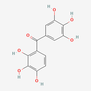 (2,3,4-Trihydroxyphenyl)(3,4,5-trihydroxyphenyl)methanone chemical structure (CAS 52479-85-3)