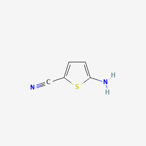 5-Aminothiophene-2-carbonitrile chemical structure (CAS 52532-63-5)