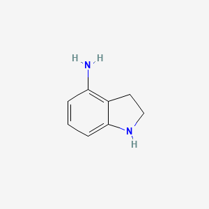 Indolin-4-amine chemical structure (CAS 52537-01-6)