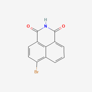 6-Bromo-1H-benzo[de]isoquinoline-1,3(2H)-dione chemical structure (CAS 52559-36-1)