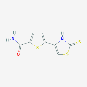 5-(2-Thioxo-2,3-dihydrothiazol-4-yl)thiophene-2-carboxamide chemical structure (CAS 52560-89-1)