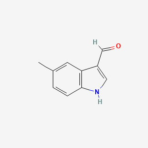 5-Methyl-1H-indole-3-carbaldehyde chemical structure (CAS 52562-50-2)
