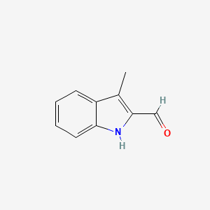 3-Methyl-1H-indole-2-carbaldehyde chemical structure (CAS 5257-24-9)