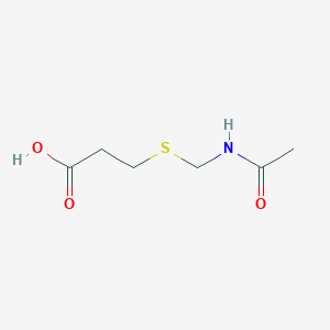 3-((Acetamidomethyl)thio)propanoic acid chemical structure (CAS 52574-08-0)