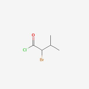 2-Bromo-3-methylbutanoyl chloride chemical structure (CAS 52574-82-0)