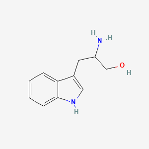 2-Amino-3-(1H-indol-3-yl)propan-1-ol chemical structure (CAS 526-53-4)