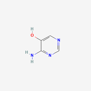4-Aminopyrimidin-5-ol chemical structure (CAS 52601-89-5)