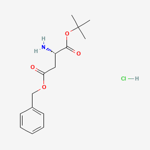 H-Asp(Obzl)-OtBu.HCl chemical structure (CAS 52615-97-1)