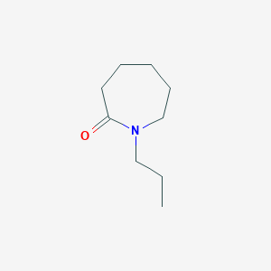 1-Propylazepan-2-one chemical structure (CAS 52644-85-6)