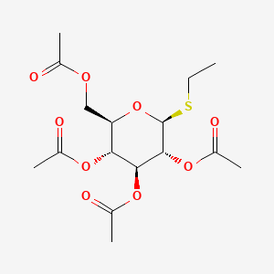 (2R,3R,4S,5R,6S)-2-(Acetoxymethyl)-6-(ethylthio)tetrahydro-2H-pyran-3,4,5-triyl triacetate chemical structure (CAS 52645-73-5)
