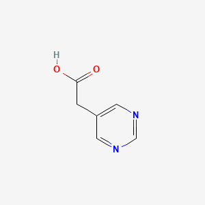 5-Pyrimidineacetic acid chemical structure (CAS 5267-07-2)