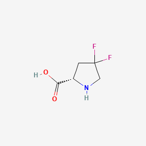 (S)-4,4-Difluoropyrrolidine-2-carboxylic acid chemical structure (CAS 52683-81-5)