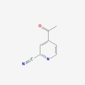 4-Acetylpicolinonitrile chemical structure (CAS 52689-18-6)
