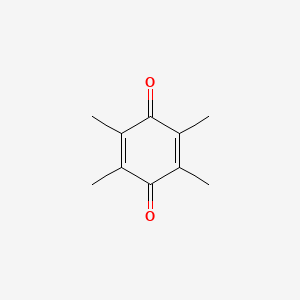 2,3,5,6-Tetramethylcyclohexa-2,5-diene-1,4-dione chemical structure (CAS 527-17-3)