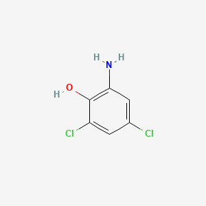 2-Amino-4,6-dichlorophenol chemical structure (CAS 527-62-8)