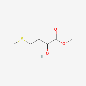 Methyl 2-hydroxy-4-(methylsulfanyl)butanoate chemical structure (CAS 52703-96-5)