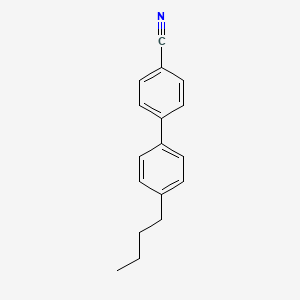 4'-Butyl-[1,1'-biphenyl]-4-carbonitrile chemical structure (CAS 52709-83-8)