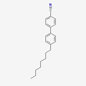 4'-Octyl-[1,1'-biphenyl]-4-carbonitrile chemical structure (CAS 52709-84-9)