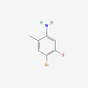 4-Bromo-5-fluoro-2-methylaniline chemical structure (CAS 52723-82-7)