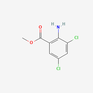 Methyl 2-amino-3,5-dichlorobenzoate chemical structure (CAS 52727-62-5)