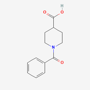 1-Benzoylpiperidine-4-carboxylic acid chemical structure (CAS 5274-99-7)