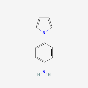4-(1H-Pyrrol-1-yl)aniline chemical structure (CAS 52768-17-9)