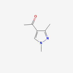 1-(1,3-Dimethyl-1H-pyrazol-4-yl)ethanone chemical structure (CAS 52773-23-6)