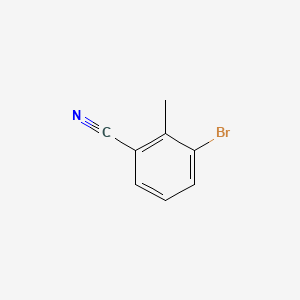 3-Bromo-2-methylbenzonitrile chemical structure (CAS 52780-15-1)